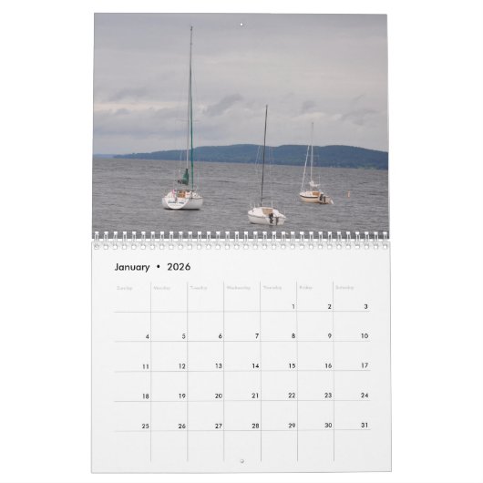 Calendrier 2019 du Vermont (Jan 2026)