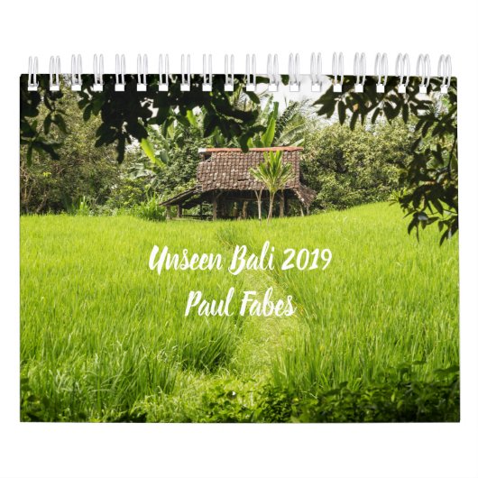 Calendrier 2019 invisible de photo de Bali (Protection)
