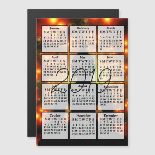 Calendrier 2019 Magnet Bouddha Fond