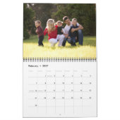 Calendrier 2019 Modern Rustic Chic Black Family Script Photo (Feb 2027)