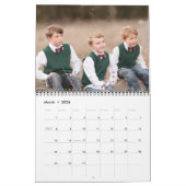 Calendrier 2019 Modern Rustic Chic Black Family Script Photo (Mar 2026)