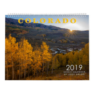 Calendrier 2019 pittoresque du COLORADO