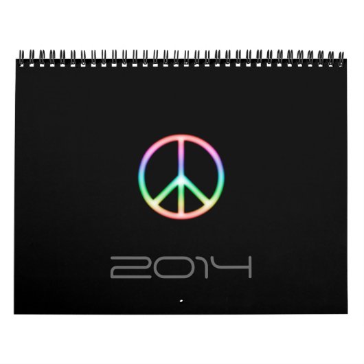 Calendrier 201X de symbole de paix (Protection)