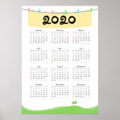 Calendrier 2020 Affiche (Devant)