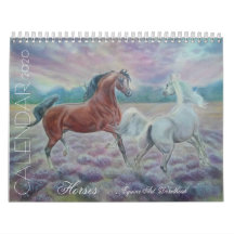 CALENDRIER 2020 - CHEVAUX - ART DOROTHÉÂTRE