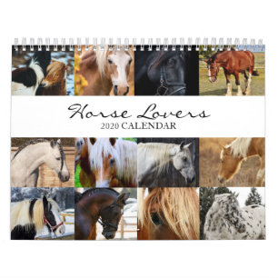 Calendrier 2020 Horse Lovers - Animal Office Calen