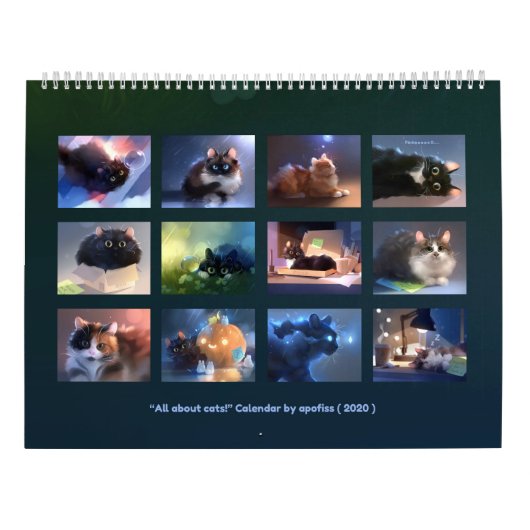 Calendrier 2020 - Tout sur les chats! (Dos)