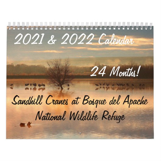 Calendrier 2021/2022 Oiseaux de grue Animaux Refuge faunique (Protection)
