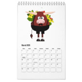 Calendrier 2021 Année De L'Humour De Caricature Bull Funny Lo (Mar 2026)