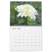 Calendrier 2021 avec 12 mois de dahlias (Jan 2026)