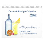 Calendrier 2021 Cocktail Recettes Mixtes Boissons Bar Alcool (Protection)