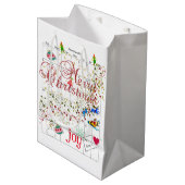 Calendrier 2021 Joyeux Noël Père Noël Sacs cadeaux (Devant Angle)