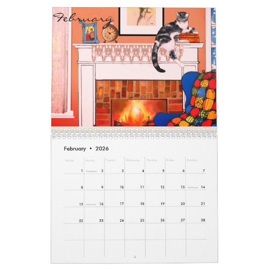 Calendrier 2021 Les Chats veulent juste s'amuser Art 2021 (Feb 2026)