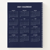 Calendrier 2021 simple mais élégant | CARNET (Dos)