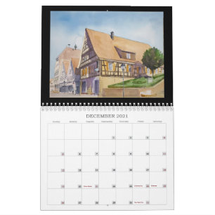 Calendrier 2021, "Une année de peinture aquarelle"