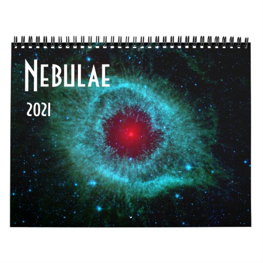 Calendrier 2021 Univers de l'astronomie spatiale NASA Nebulae (Protection)