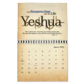 Calendrier 2021 YESHUA Jésus Nom juif Christian Messiah (Mar 2026)