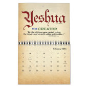 Calendrier 2021 YESHUA Jésus Nom juif Christian Messiah (Feb 2026)