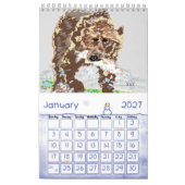 Calendrier 2022 ARTWORKSBYSARR / ZAZZLE (Jan 2027)