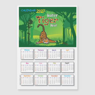 Calendrier 2022 avec carte Tiger_Magnatic