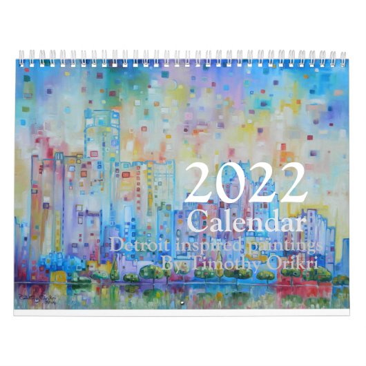 Calendrier 2022 Detroit inspired Calendar (Protection)