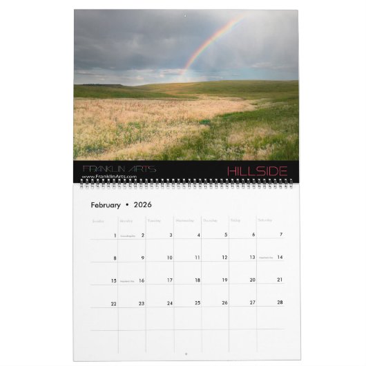 Calendrier 2022 Midwest Fields & Waterscapes (Feb 2026)
