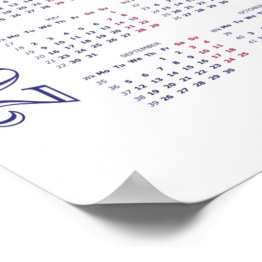 Calendrier 2022 Poster Jardins bahá'ís, Haïfa, Isr (Coin)