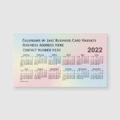 Calendrier 2022 Rainbow Cloud par Janz Magnet (Devant)