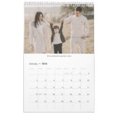 Calendrier 2022 simple moderne tendance collage photo de fami (Jan 2026)