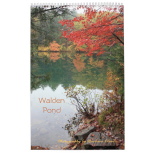 Calendrier 2022 Walden Pond : taille 11 x 17 d'une page
