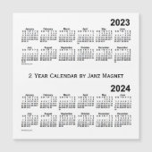 Calendrier 2023-2024 Blanc 2 an par Janz Magnet (Devant)