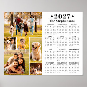 Calendrier 2023 Affiche personnalisée de 6 photos