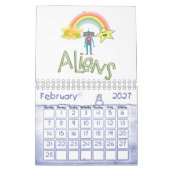 Calendrier 2023 Aliens, Espace, astronautes (Feb 2027)