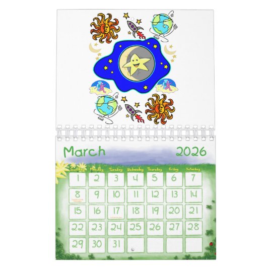 Calendrier 2023 Aliens, Espace, astronautes (Mar 2026)