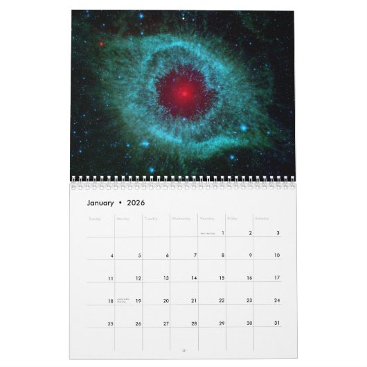 Calendrier 2023 avec jours fériés - Espace (Jan 2026)