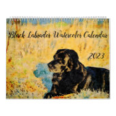 Calendrier 2023 Black Lab Amoureux des chiens chasse aux oise (Protection)