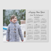 Calendrier 2023 Bonne année Photo Grey Magnet (Devant)