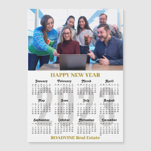 Calendrier 2023 Business Gold Carte magnétique noi
