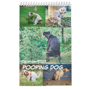 Calendrier 2023 de Pooping Dog