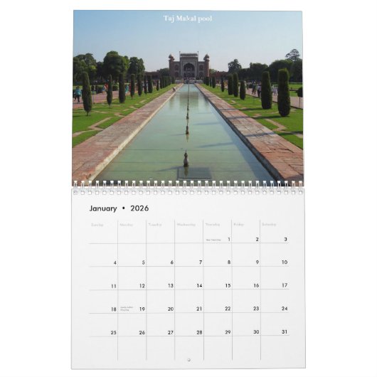 Calendrier 2023 du triangle d'or de l'Inde (Jan 2026)