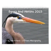 Calendrier 2023 Egrets & Herons (Protection)