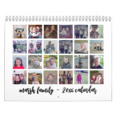 Calendrier 2023 Famille moderne 24 Photo minimal (Protection)