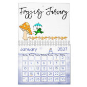 Calendrier 2023 Frogging Frogging Champignons (Jan 2027)