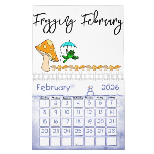 Calendrier 2023 Frogging Frogging Champignons (Feb 2026)