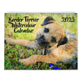 Calendrier 2023 Frontière Terrier Chien Mama Cadeau Bordure A (Protection)
