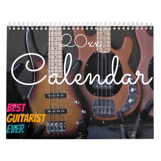 Calendrier 2023 | Meilleur cadeau pour un guitaris (Protection)
