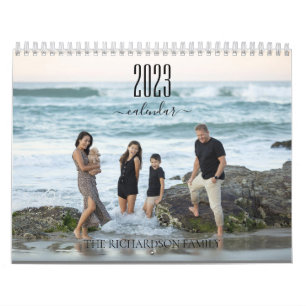 Calendrier 2023 Minimaliste moderne famille photo personnalis