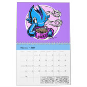 Calendrier 2023 : Motivationnel, Chat, Dragon, Oct (Feb 2027)