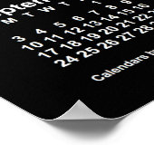 Calendrier 2023 Neon White par Janz Poster (Coin)