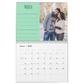 Calendrier 2023 Photo Collage Monthly Photo and Notes Seafoam (Mar 2026)
